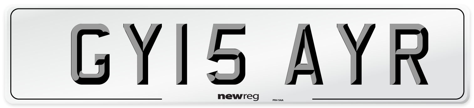 GY15 AYR Number Plate from New Reg
